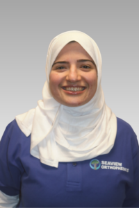 Photo of Ferheen Naqvi, PT, of Seaview Orthopaedics orthopedic physical therapy team.