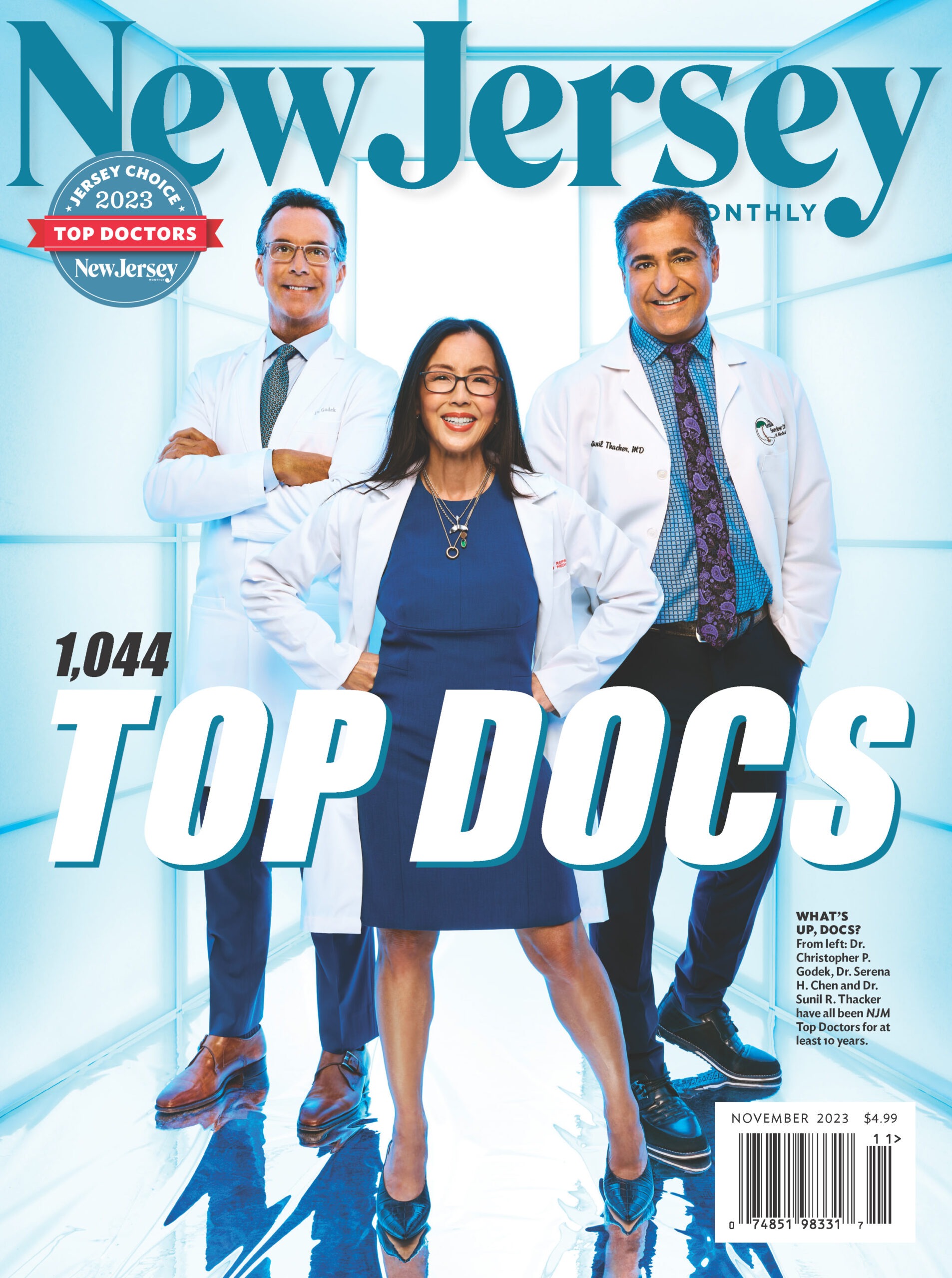 NJ Monthly Magazine Cover for Top Doctors in NJ.